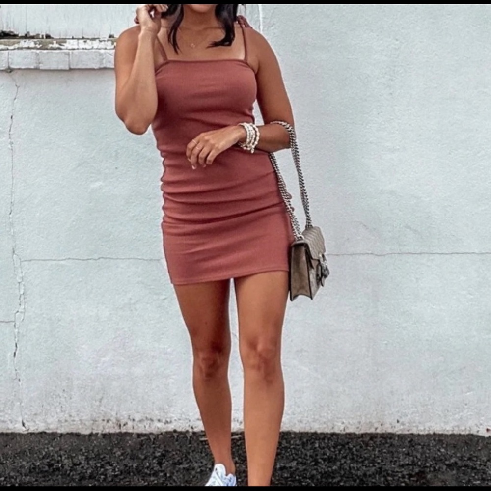 Sleeveless Tie Strap Knit Dress